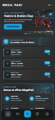 Aperçu du guide football sur mobile